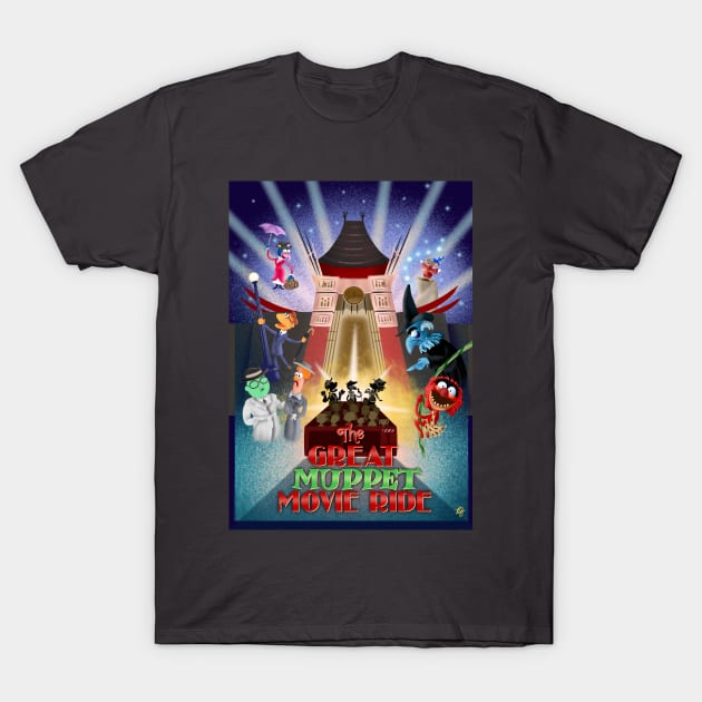 The Great Muppet Movie Ride T-Shirt by Drawn By Bryan